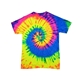 a neon rainbow colortone toddler tie - dyed t - shirt