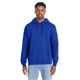 aerial view a deep royal hanes perfect sweats pullover hooded sweatshirt, image 1 of 4