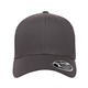 aerial view a charcoal flexfit adult 110(r) mesh cap, image 1 of 3