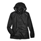 aerial view a black core365 - womens climate seam - sealed lightweight variegated ripstop jacket, image 1 of 6