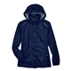 aerial view a classic navy core365 - womens climate seam - sealed lightweight variegated ripstop jacket, image 1 of 6