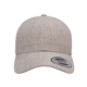 aerial view a heather yp classics premium curved visor snapback cap, image 1 of 4