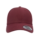 aerial view a maroon yp classics premium curved visor snapback cap, image 1 of 4
