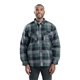 a plaid green berne mens tall timber flannel shirt jacket