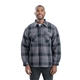 a plaid slate berne mens tall timber flannel shirt jacket