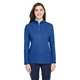 aerial view a true royal core365 ladies fusion chromasoft(tm) pique quarter - zip, image 1 of 7