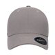 aerial view a grey flexfit adult nu cap, image 1 of 4