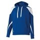 a royal/ white holloway unisex prospect athletic fleece hooded sweatshirt
