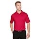 aerial view a red harriton mens tall advantage snag protection plus il polo, image 1 of 6