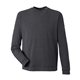 aerial view a puma black hthr puma golf mens cloudspun crewneck sweatshirt, image 1 of 8