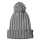 aerial view a grey heather j america cushy knit hat, image 1 of 2