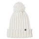 aerial view a ivory j america cushy knit hat, image 1 of 2