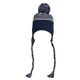 aerial view a navy j america backcountry knit pom hat, image 1 of 4
