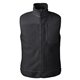 aerial view a black spyder unisex venture sherpa vest, image 1 of 8
