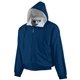 a navy augusta sportswear hooded taffeta jacket