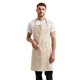 aerial view a natural artisan collection by reprime unisex colours recycled bib apron with pocket, image 1 of 4