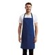 aerial view a royal artisan collection by reprime unisex colours recycled bib apron with pocket, image 1 of 4