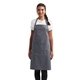 aerial view a steel artisan collection by reprime unisex colours recycled bib apron with pocket, image 1 of 4
