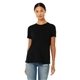 aerial view a solid blk trblnd bella + canvas ladies relaxed triblend t - shirt, image 1 of 6