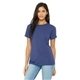 aerial view a tr royal triblnd bella + canvas ladies relaxed triblend t - shirt, image 1 of 5