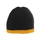 a black/ gold augusta sportswear two - tone knit beanie