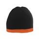 a black/ orange augusta sportswear two - tone knit beanie