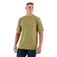aerial view a light olive berne apparel - tall heavyweight pocket t - shirt, image 1 of 2