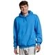 aerial view a collegiate blue russell athletic unisex dri - power(r) hooded sweatshirt, image 1 of 3