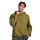 aerial view a green moss russell athletic unisex dri - power(r) hooded sweatshirt, image 1 of 2
