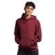 aerial view a maroon russell athletic unisex dri - power(r) hooded sweatshirt, image 1 of 3