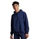 aerial view a navy russell athletic unisex dri - power(r) hooded sweatshirt, image 1 of 3