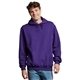 aerial view a purple russell athletic unisex dri - power(r) hooded sweatshirt, image 1 of 3