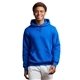 aerial view a royal russell athletic unisex dri - power(r) hooded sweatshirt, image 1 of 3