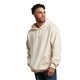 aerial view a vintage white russell athletic unisex dri - power(r) hooded sweatshirt, image 1 of 2