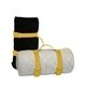 a bright yellow liberty bags blanket strap
