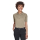 aerial view a desert khaki harriton ladies advantage snag protection plus tactical polo, image 1 of 6