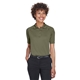 aerial view a tactical green harriton ladies advantage snag protection plus tactical polo, image 1 of 6