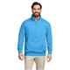 aerial view a azure blue nautica mens anchor quarter - zip pullover, image 1 of 6