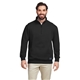 aerial view a black nautica mens anchor quarter - zip pullover, image 1 of 6