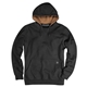 a black dri duck mens woodland fleece hooded sweatshirt