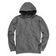 a dark oxford dri duck mens woodland fleece hooded sweatshirt