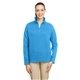 aerial view a azure blue nautica ladies anchor quarter - zip pullover, image 1 of 6