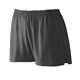 a black augusta sportswear girls trim fit jersey short