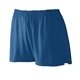 a navy augusta sportswear girls trim fit jersey short
