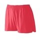 a red augusta sportswear girls trim fit jersey short