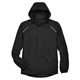 aerial view a black core365 - mens tall profile fleece - lined all - season jacket, image 1 of 6