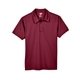 aerial view a sport maroon team 365 mens command snag protection polo, image 1 of 7