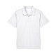 aerial view a white team 365 mens command snag protection polo, image 1 of 7