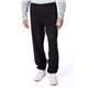 aerial view a black hanes polyester fleece pant, image 1 of 4