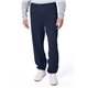 aerial view a navy hanes polyester fleece pant, image 1 of 4